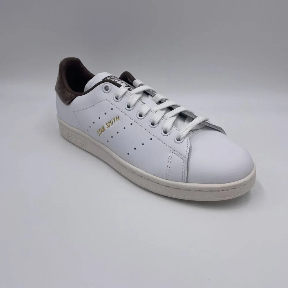 adidas Stan Smith White / Brown Women's Shoes - Picture 7 of 8